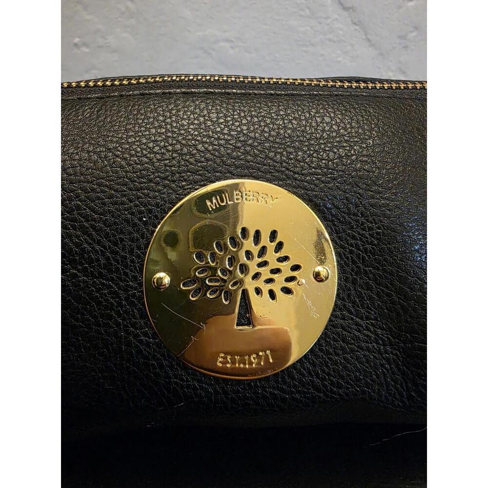 Mulberry Black Leather Cosmetics Bag - Picture 2 of 7